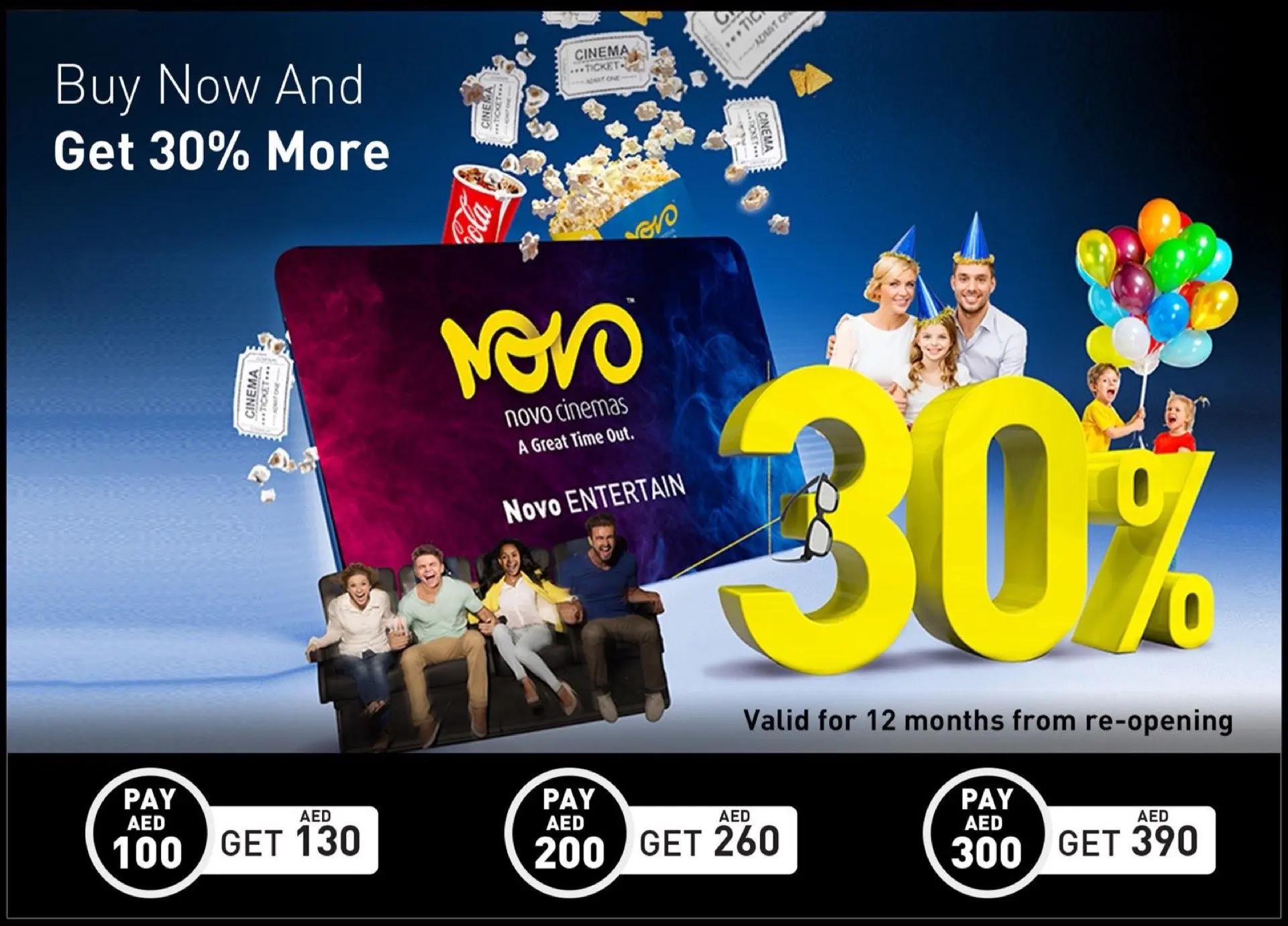 Novo Entertain 30 percent